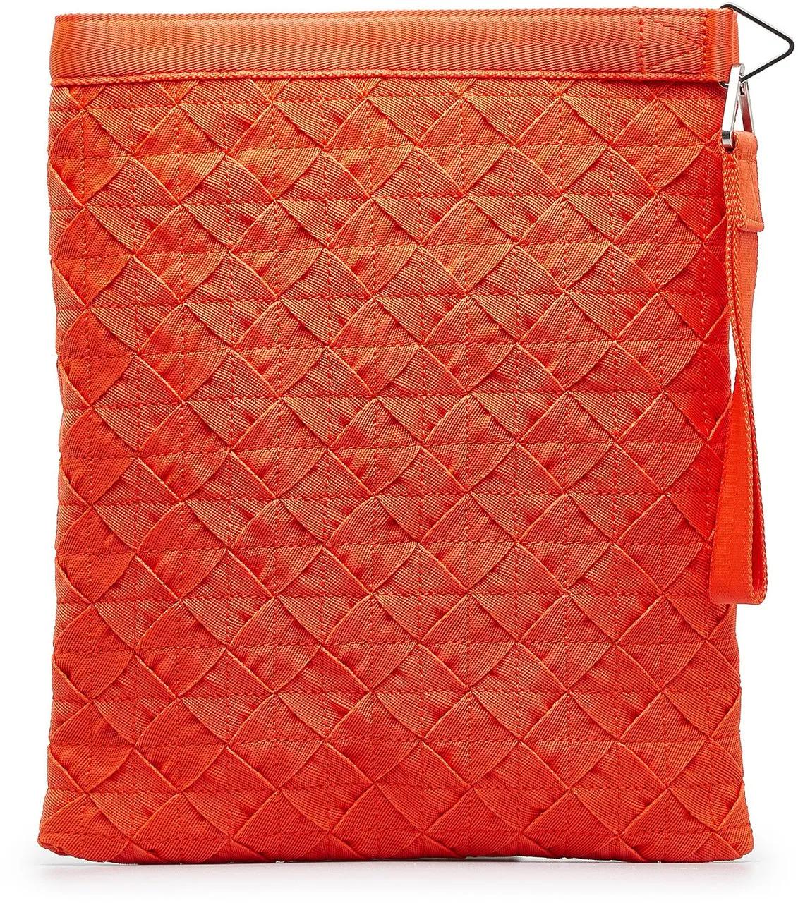 Bottega Veneta Clutches Intrecciato Clutch Bag in oranje