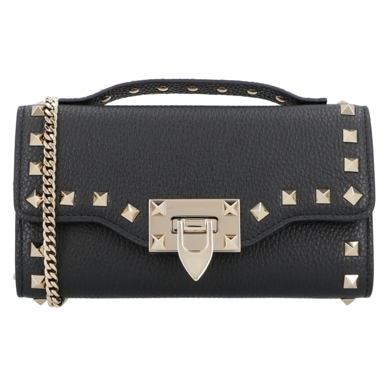 Valentino Garavani Crossbody Bag Rockstud Handbag Black