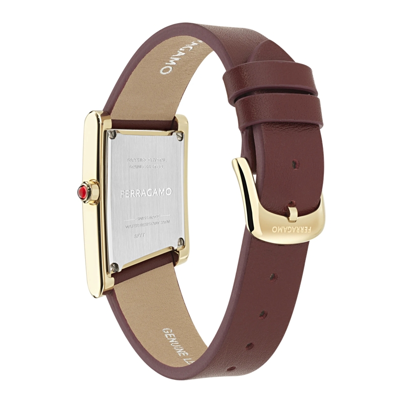 Salvatore Ferragamo Quarzuhr Quarz-Analoguhr Yt-Ferragamo Asymetrique burgundy(Image 2)