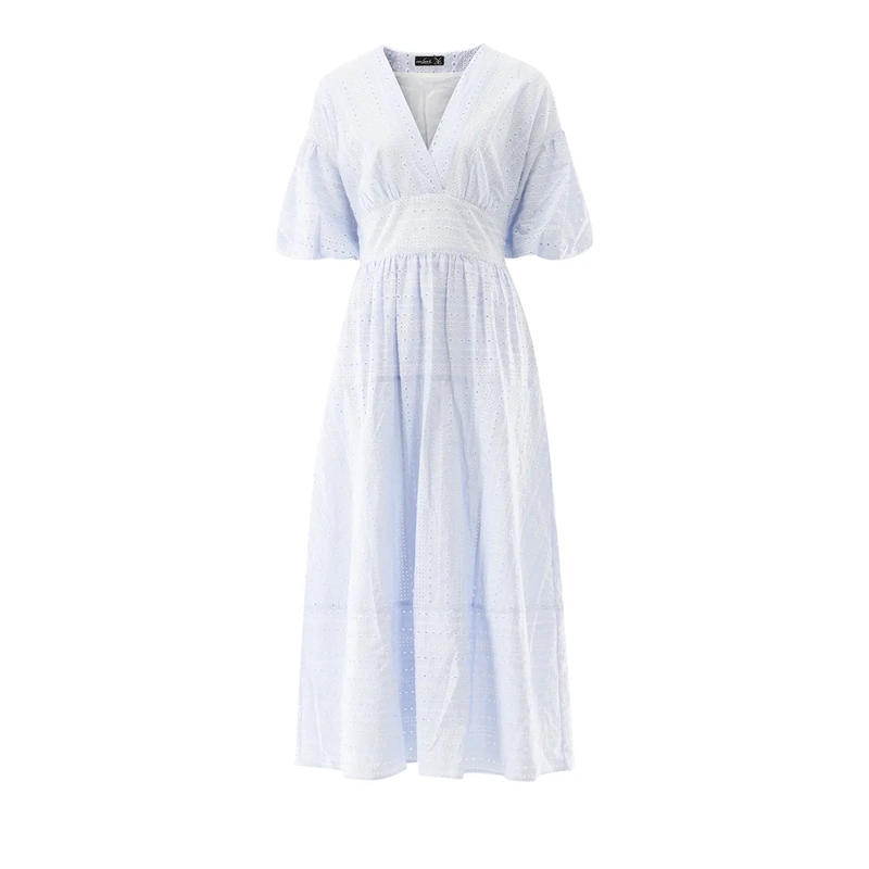 VAN LAACK Maxikleid Kleid Modern Fit Uni blau