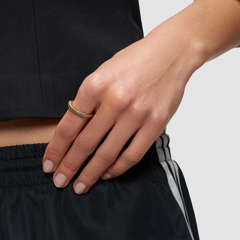 Liebeskind Berlin Ring Edelstahl Twist gold(Image 6)