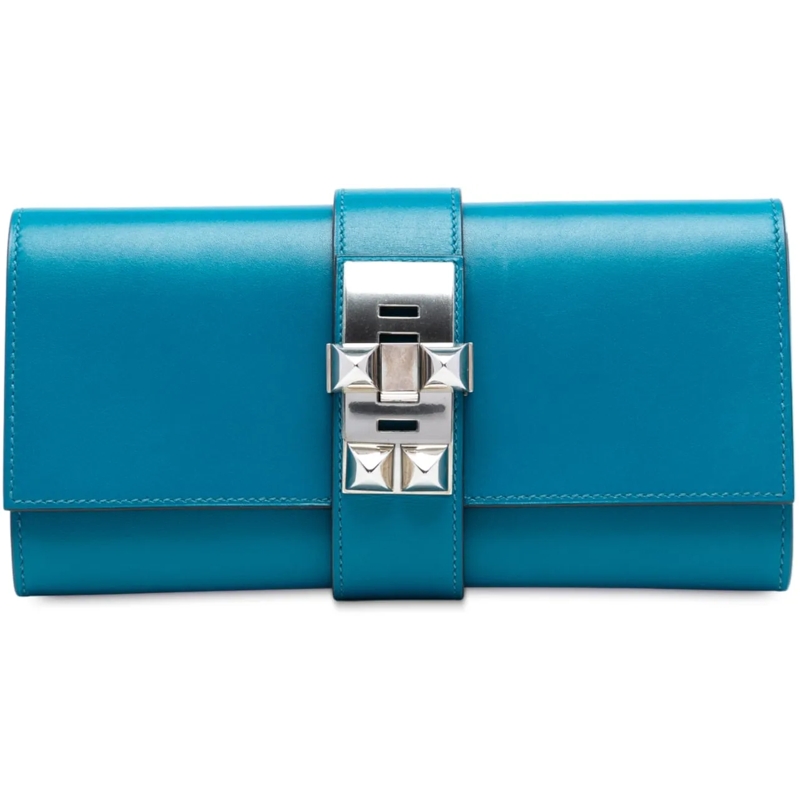 Hermès Clutch Tadelakt Medor Clutch 23 blau