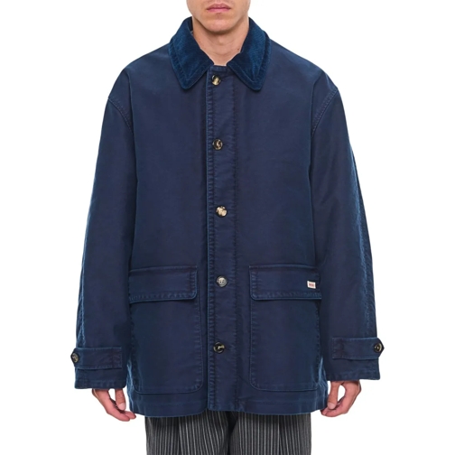 Marni Overgangsjas Blue Cotton Coat Blue