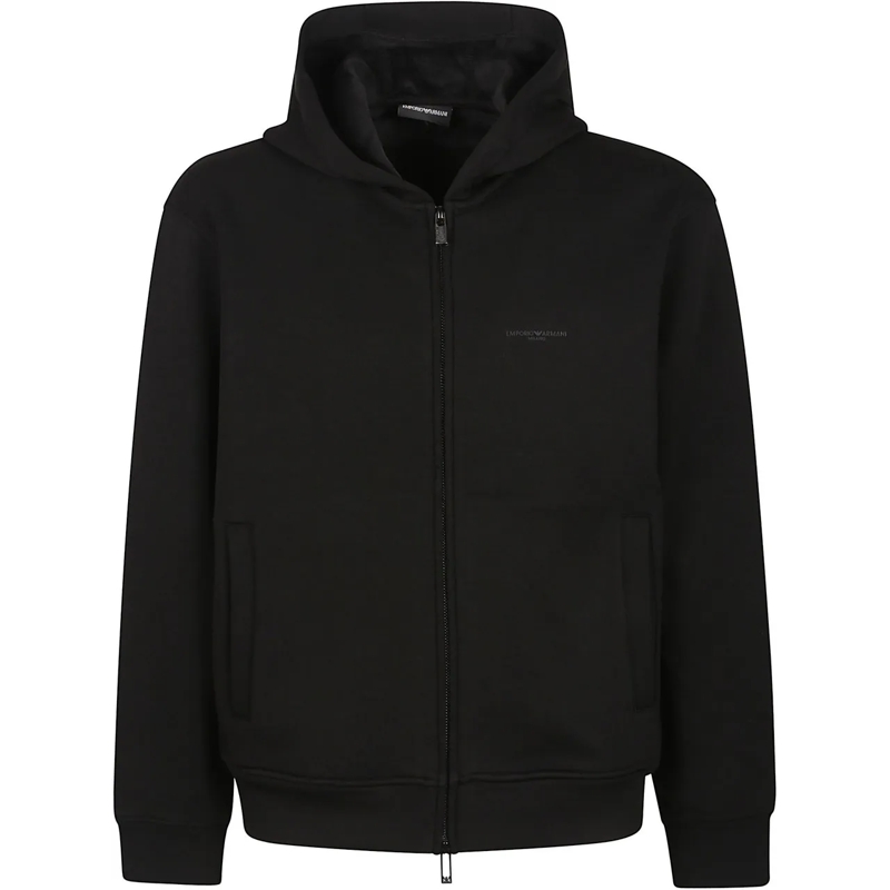 Emporio Armani  Full Zip Sweatshirt Black schwarz