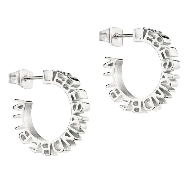 Liebeskind Berlin Ohrstecker Edelstahl Ohrringe silber