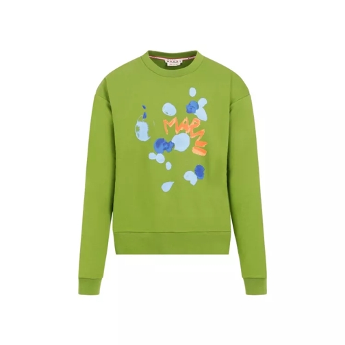 Marni Kiwi Cotton Sweatshirt Green 