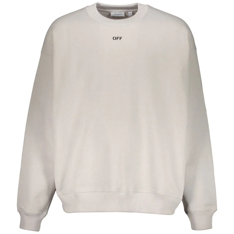 Off-White Legeres Oberteil Off-White Logo sweatshirt grau