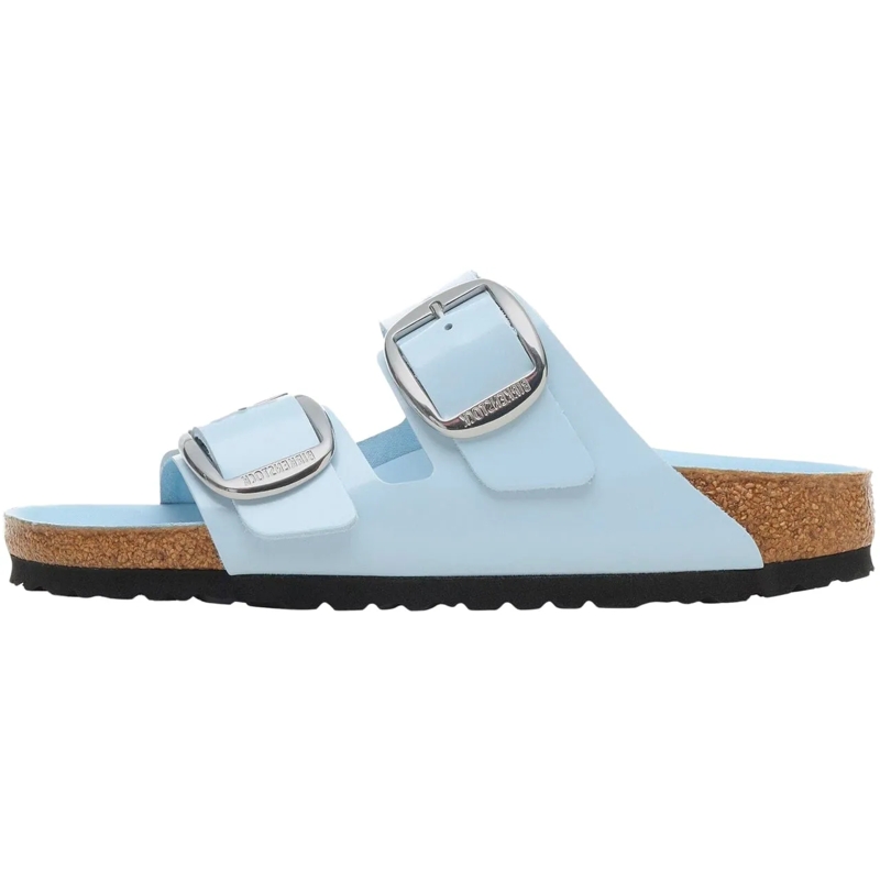 Birkenstock Low-Top-Sneaker Ciabatta Arizona Big Buckle Shine Blue Natural Lea blau