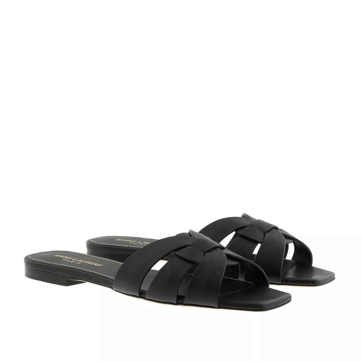 Saint Laurent Nu Pieds Slide Sandals Black Slide