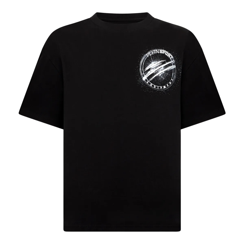Plein Sport T-Shirt Round Neck T-Shirt Chrome Scratch Edition schwarz