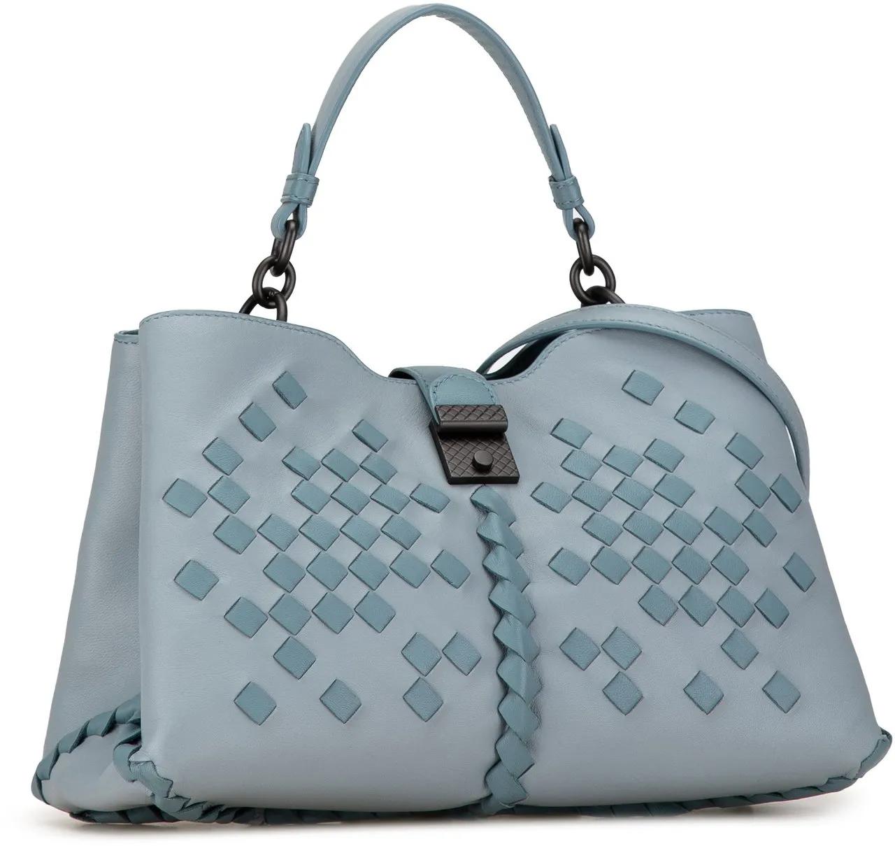 Bottega Veneta Hobo bags 2012-2023 Intrecciato Napoli Satchel in blauw