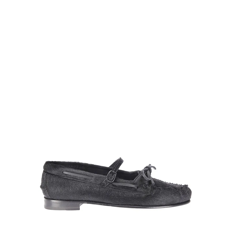 Hereu Ballerinas Soft Leather Ballerina Shoes Black