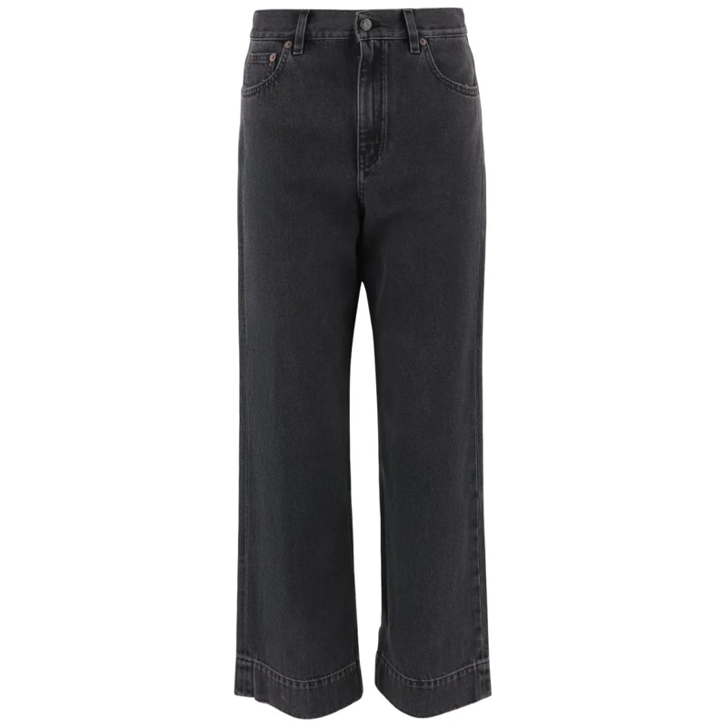 Chloé Jeans High-Waisted Short Denim Jeans Black