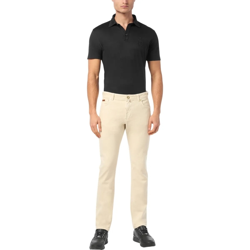 BILLIONAIRE Jeans mit geradem Bein Supergerader Schnitt beige(Image 3)