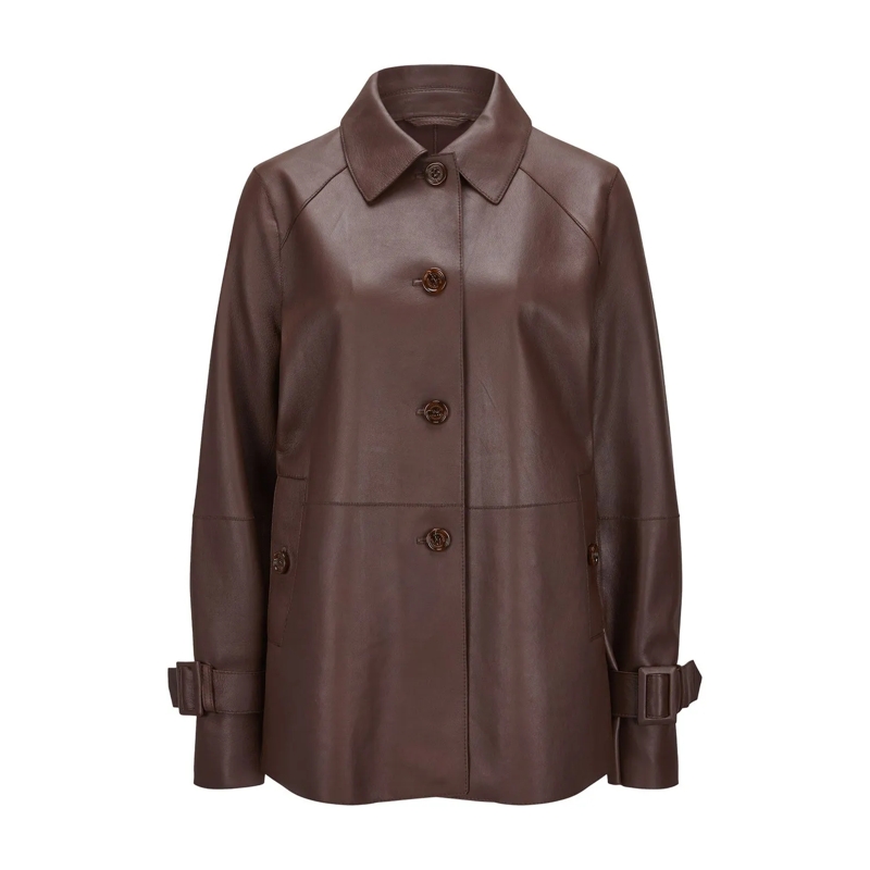 Milestone Blouson Lederjacke Blaine Dunkelbraun