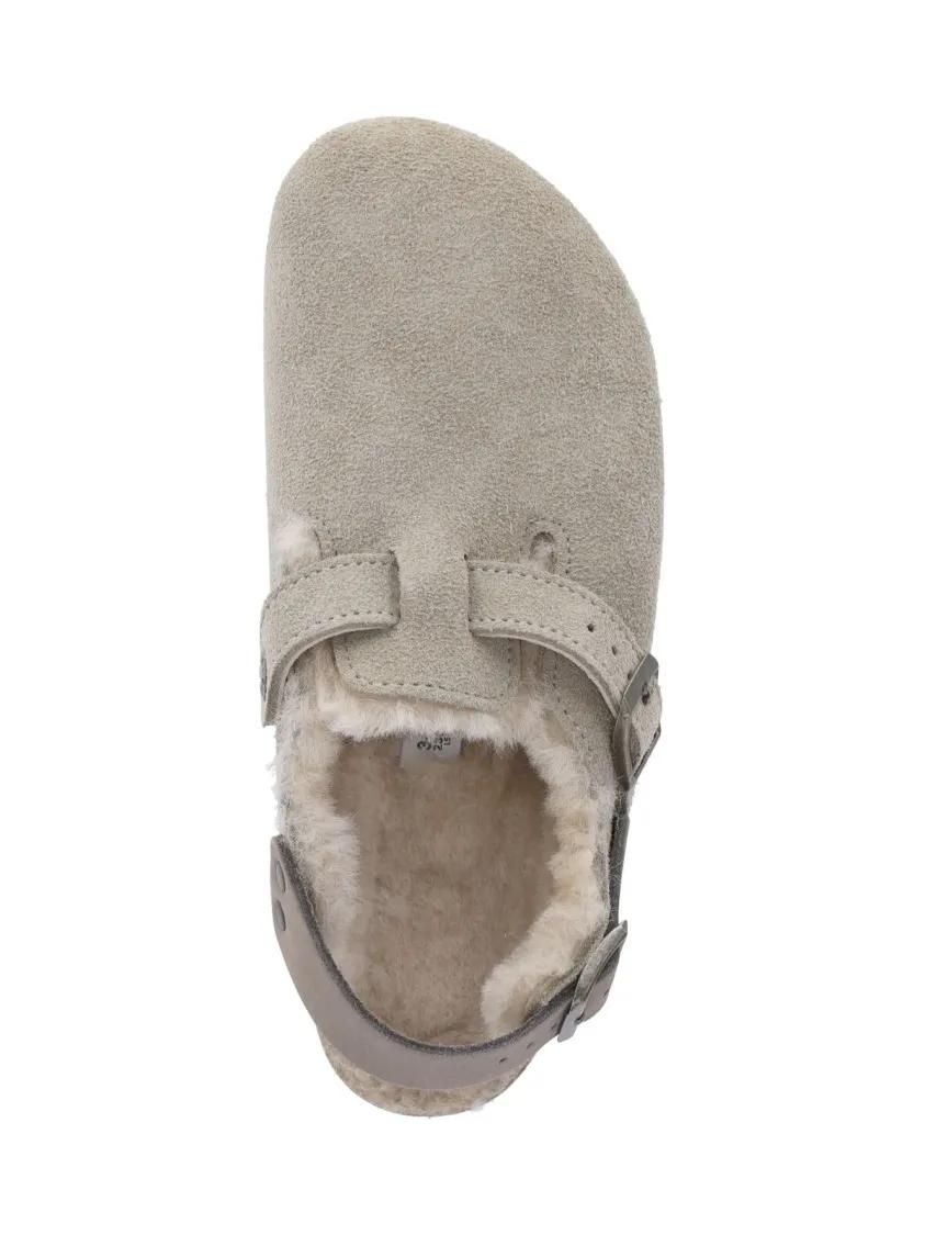 Thumbnail - Birkenstock Slipper & Pantoletten - 'Tokio' Mules – Taupe - Gr. 39 (EU) - in Beige - für Damen