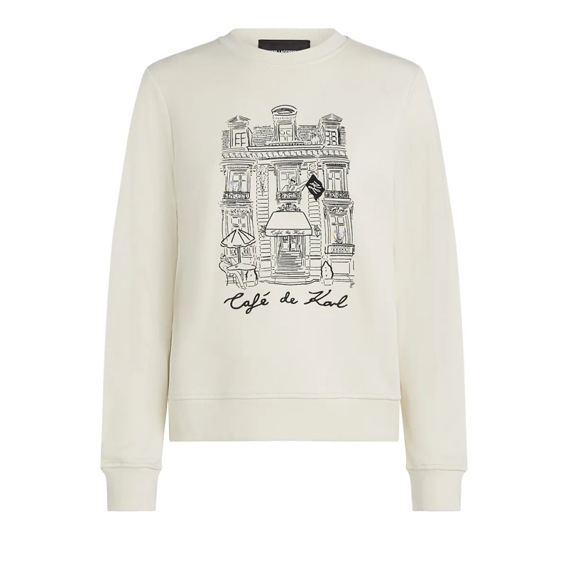Karl Lagerfeld Sweatshirt x JORGE PARRA creme