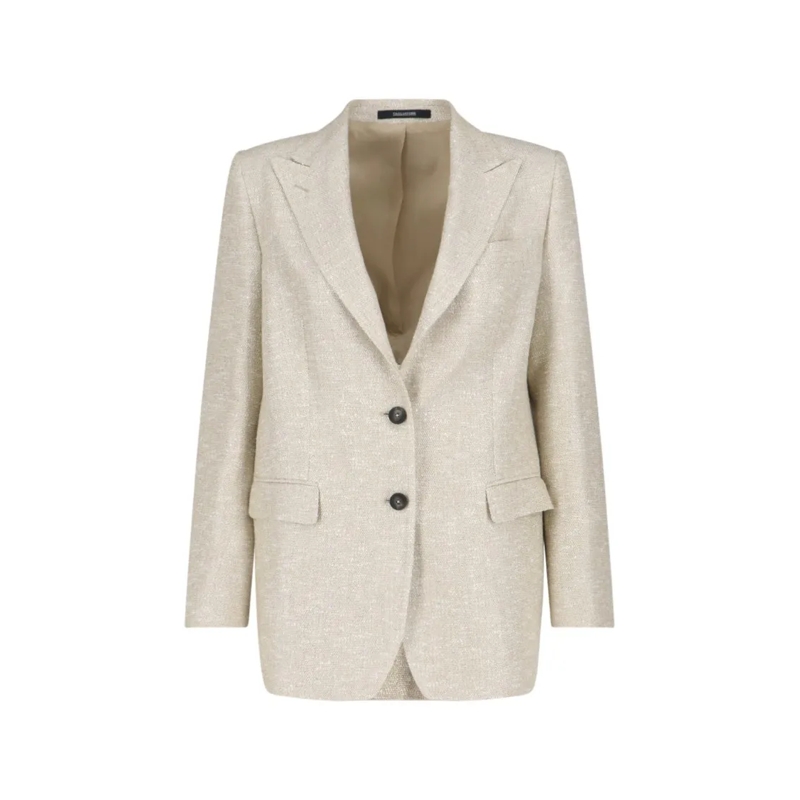 Tagliatore Blazer J Bertha Single-Breasted Blazer – Cream Neutrals