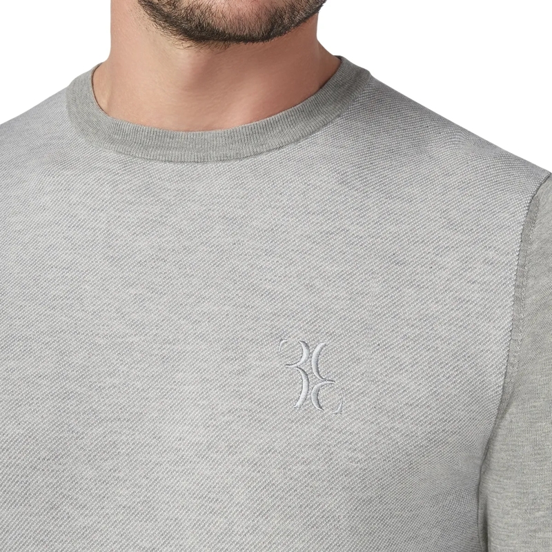 BILLIONAIRE  Rundhalspullover Double B grau(Image 4)