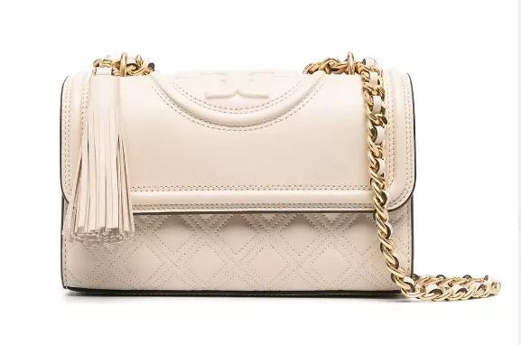 Tory Burch Shopper - Small Fleming Convertible Shoulder Bag - Gr. unisize - in Beige - für Damen