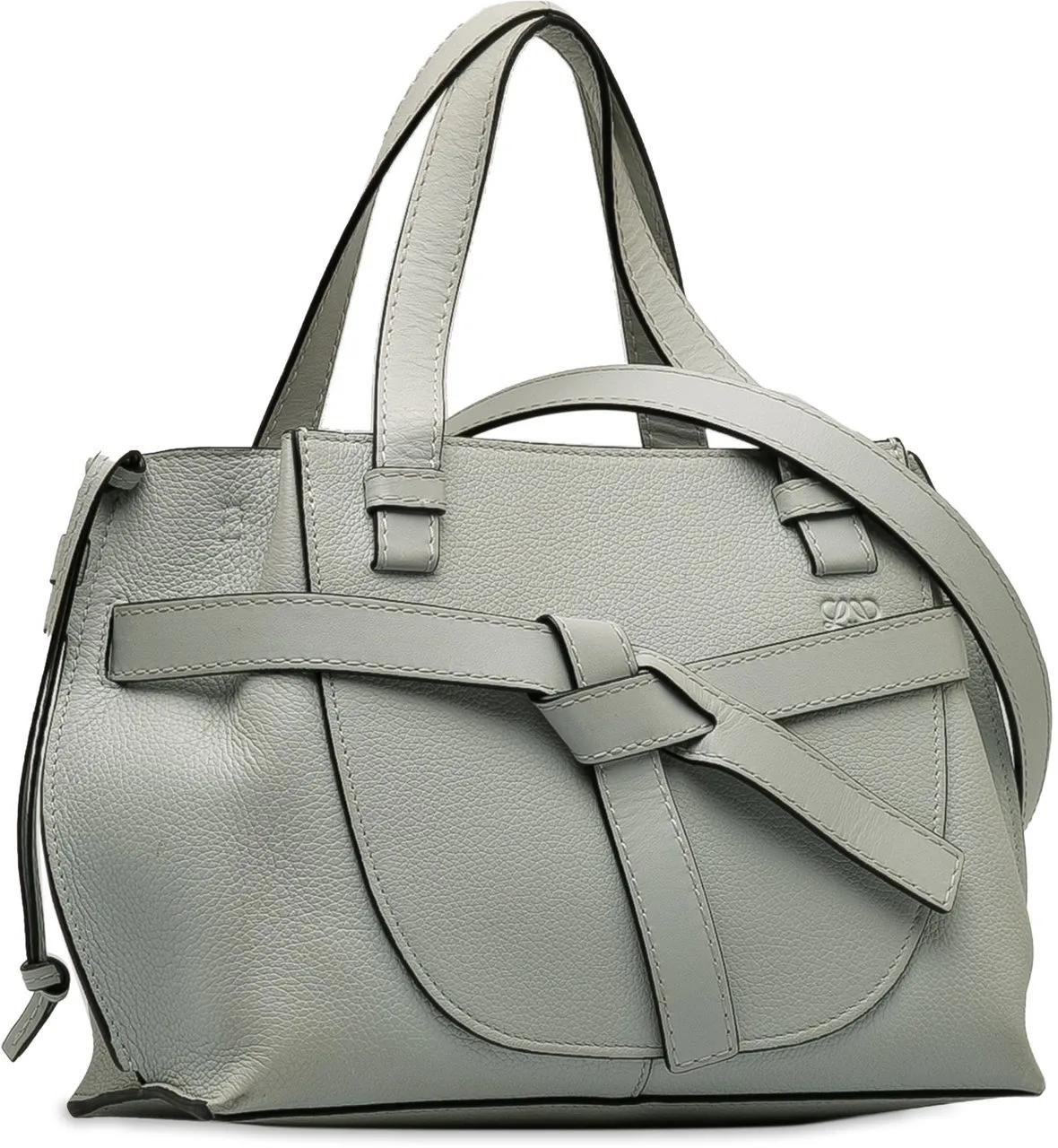 Loewe Hobo bags 2019 Mini Gate Top Handle Satchel in grijs