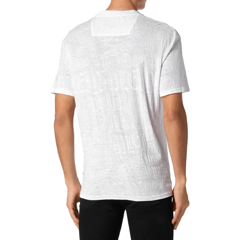 Philipp Plein T-Shirt T-Shirt Monogram weiss