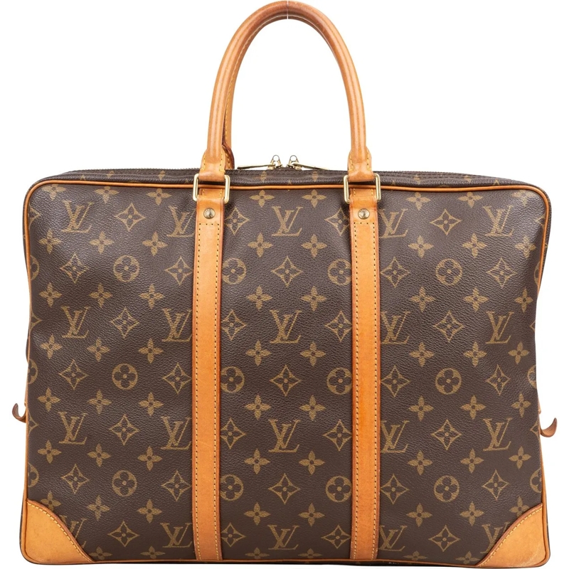 Louis Vuitton Tote Louis Vuitton Canvas Monogram Porte Documents Busi braun