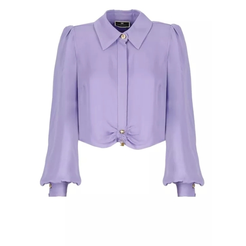Elisabetta Franchi Georgette Shirt Purple 