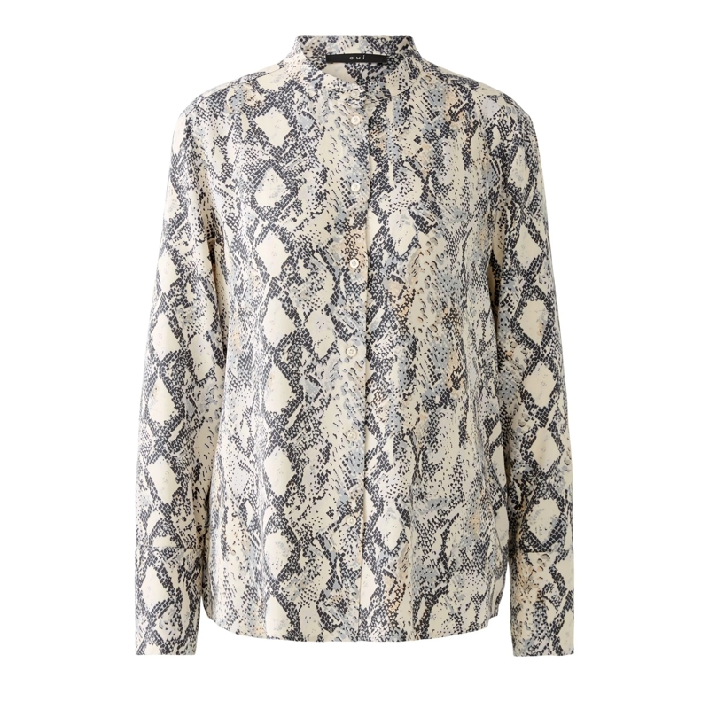 Oui Bluse Bluse hell-braun