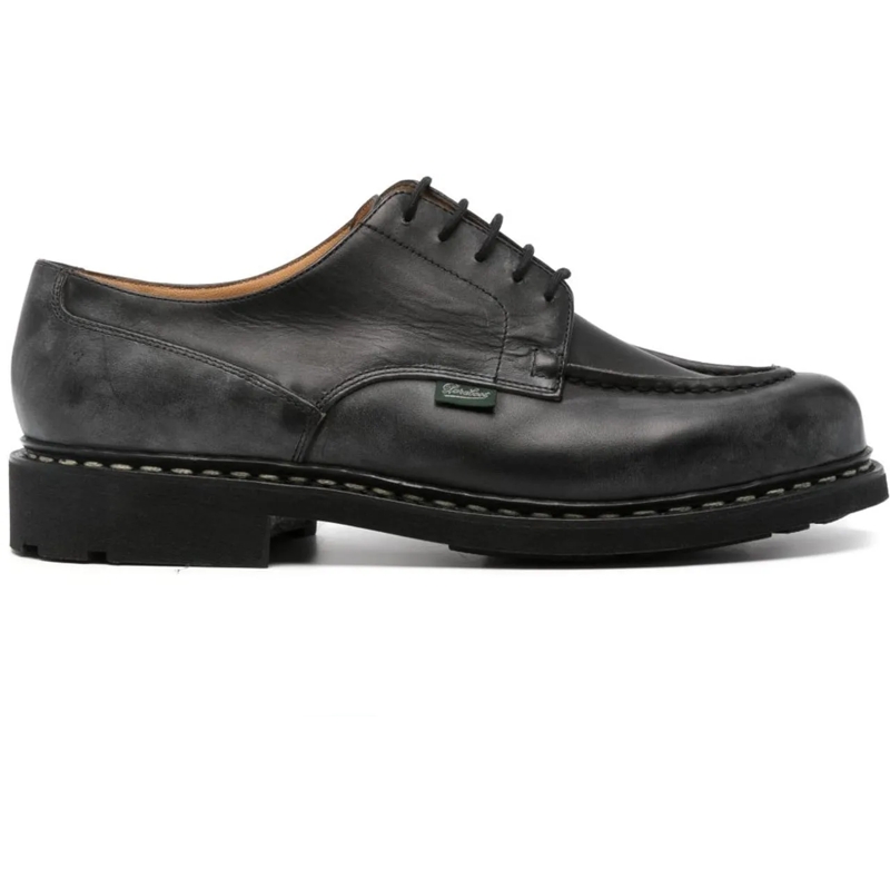 Paraboot Slides Flat Shoes Black schwarz