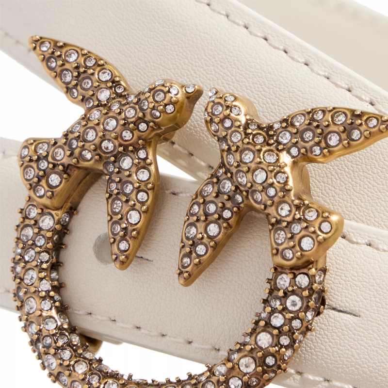 Pinko Dünner Gürtel Love Berry H2 Belt White(Image 4)