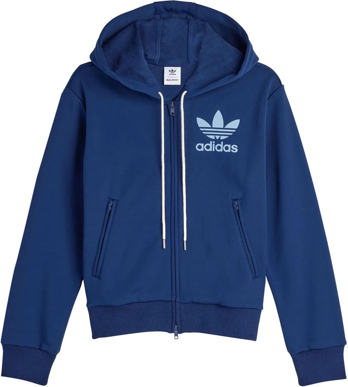 Thumbnail - ADIDAS X WALES BONNER - Navy Blue Fabric Hoodie - Größe S - blue