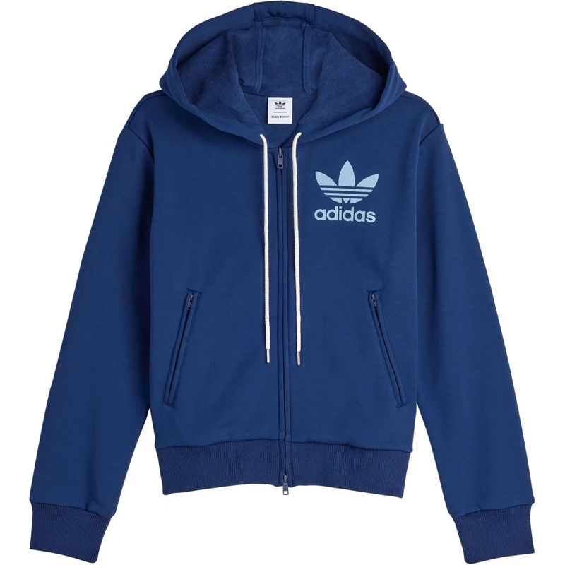 Adidas Sweatshirt Wales Bonner Track Hoodie Collegiate Navy blau