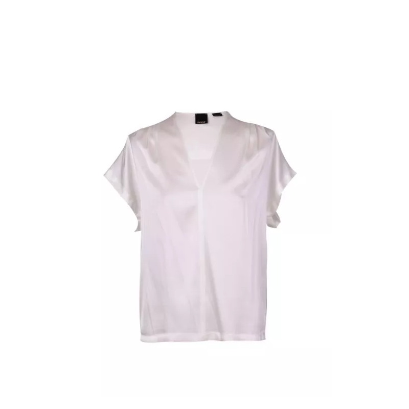 Pinko  White Silk Shirt White