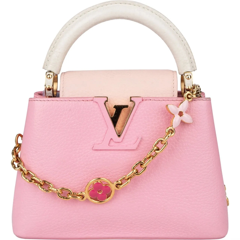 Louis Vuitton Tote Louis Vuitton Bicolor Taurillon Flower Chain Mini  rot