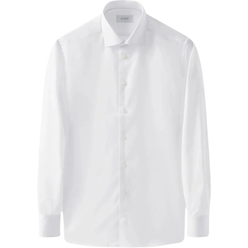 Eton Overhemd Eton Solid Signature Twill Shirt Lange Mouw Overhe weiß(Image 5)