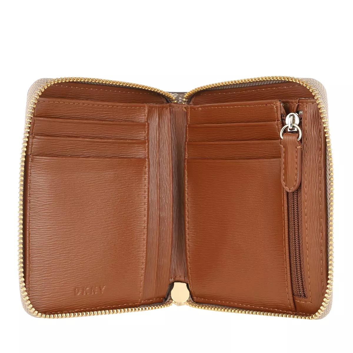 DKNY Bryant Small Zip Around Chino Caramel Zip Around Wallet