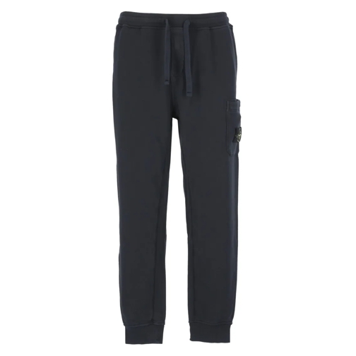 Stone Island Jogginghosen Blue Cotton Sweatpants Blue