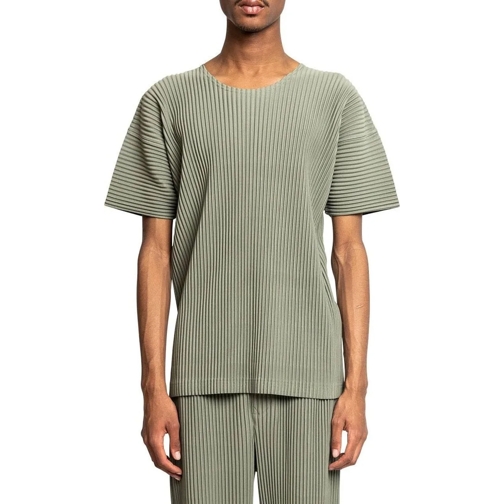 Issey Miyake T-Shirts COLOR PLEATS SAGE GREEN grün