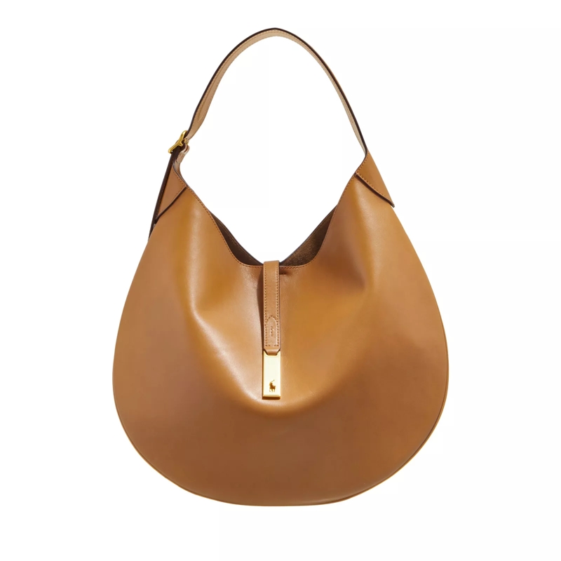 Polo Ralph Lauren Schultertasche P Id Shldr-Shoulder Bag-Medium Tan