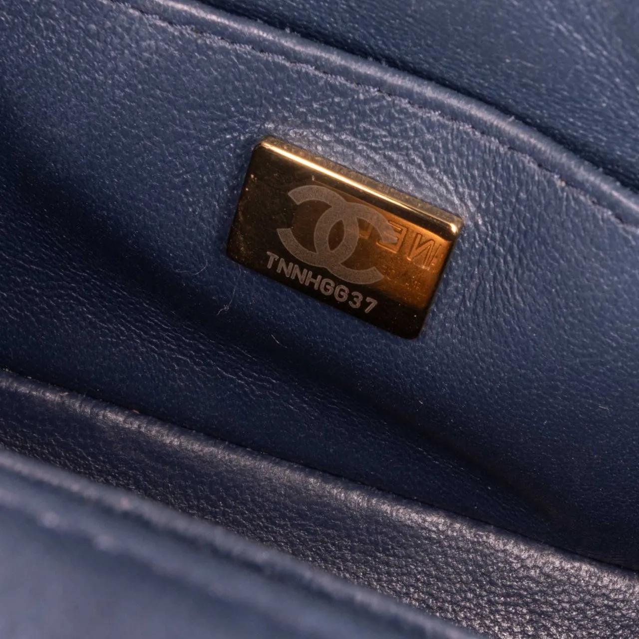 Thumbnail - Chanel Hobo Bags - Mini Lambskin CC Crystal Full flap - Gr. unisize - in Blau - für Damen