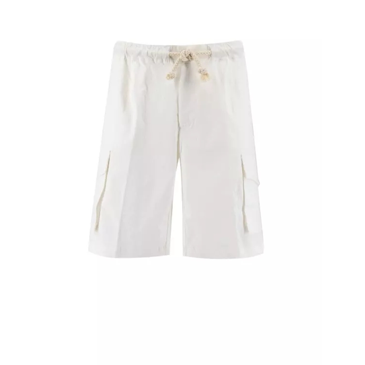 Ladies white linen hot sale bermuda shorts