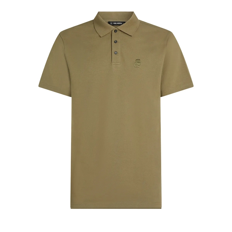 Karl Lagerfeld T-Shirt KAMEO POLOSHIRT grün