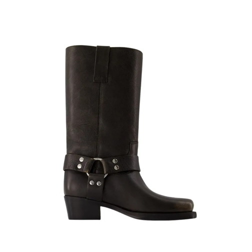 Paris Texas Roxy 45 Boots - Leather - Black Black Botte