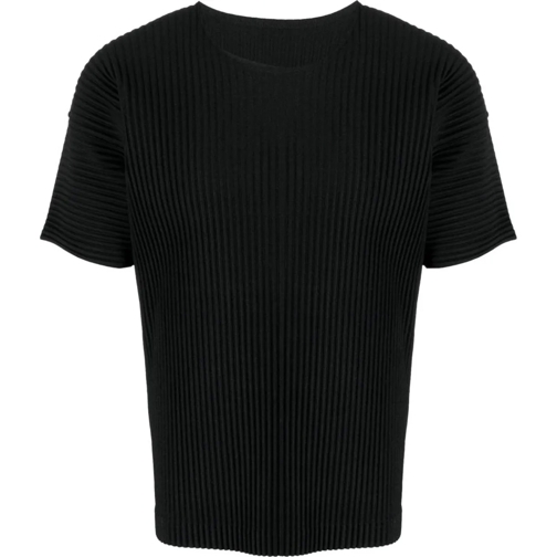 Issey Miyake T-shirts HOMME PLISSE' ISSEY MIYAKE T-shirts and Polos Blac schwarz