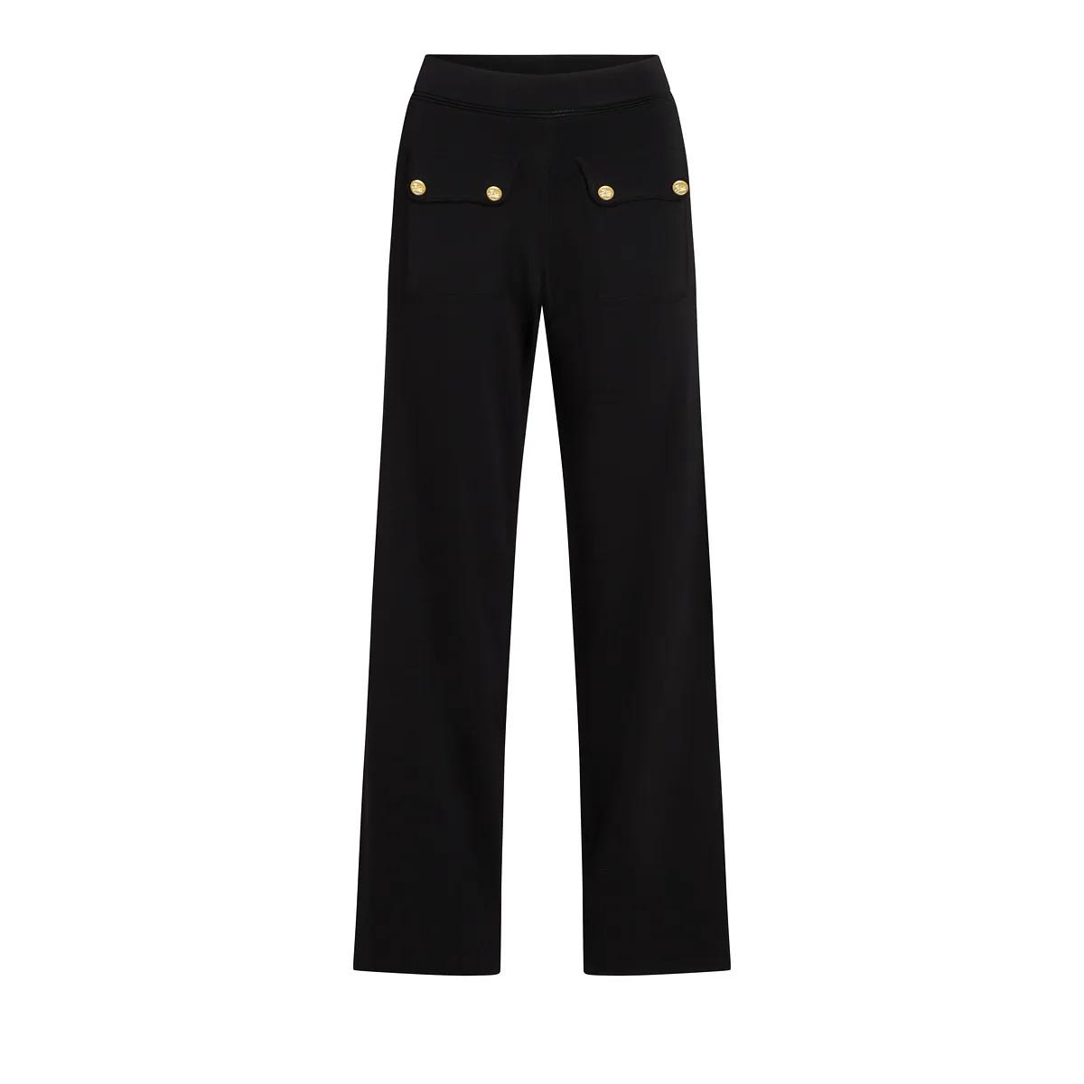 Thumbnail - Karl Lagerfeld - HOSE MIT KNOPFDETAIL - Größe S - schwarz