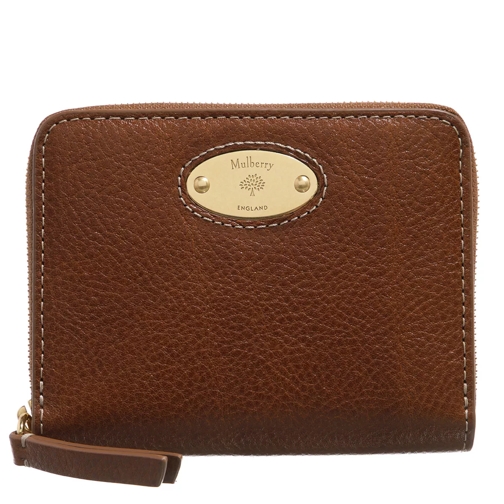 Mulberry Zip Wallet Marrone Portemonnaie mit Zip-Around-Reißverschluss