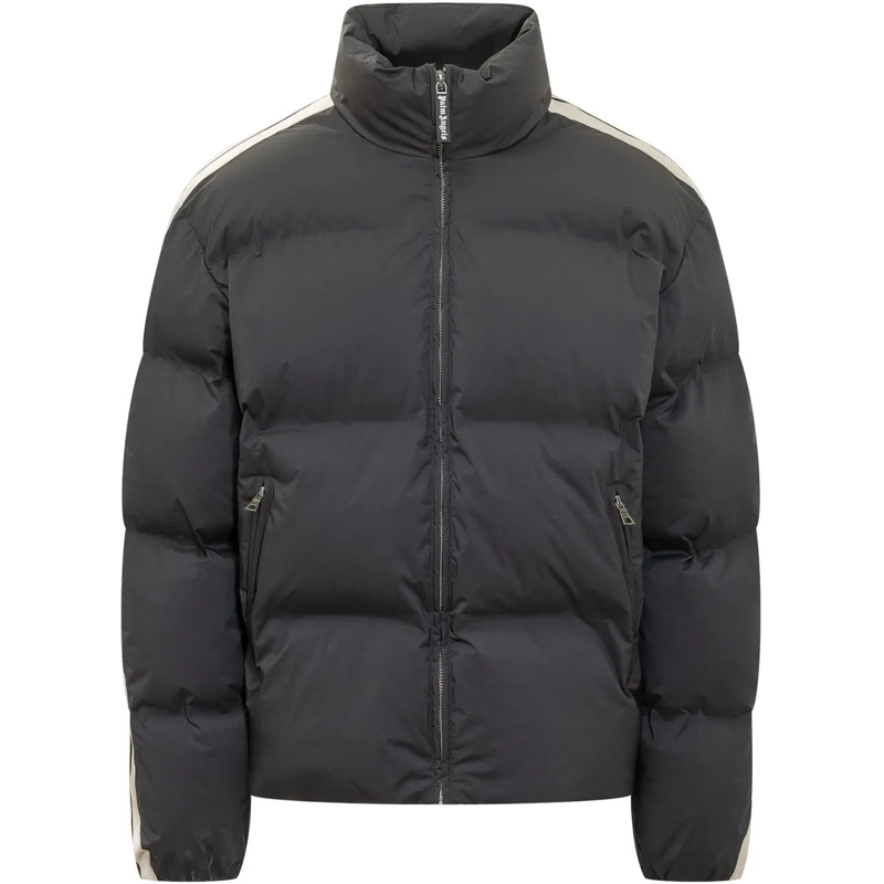 Palm Angels Daunenjacke Piumino con Zip Collo Alto e Logo schwarz
