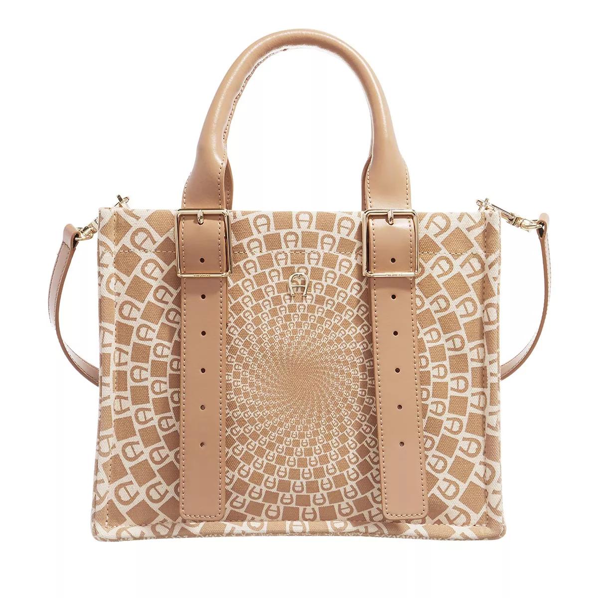 AIGNER Swirl Pecan Brown Tote