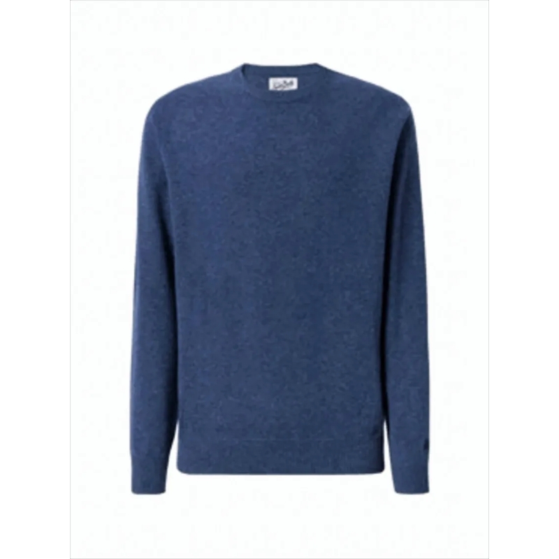 Mc2 Saint Barth  Denim Sweatshirt With Ribbed Detailing Green